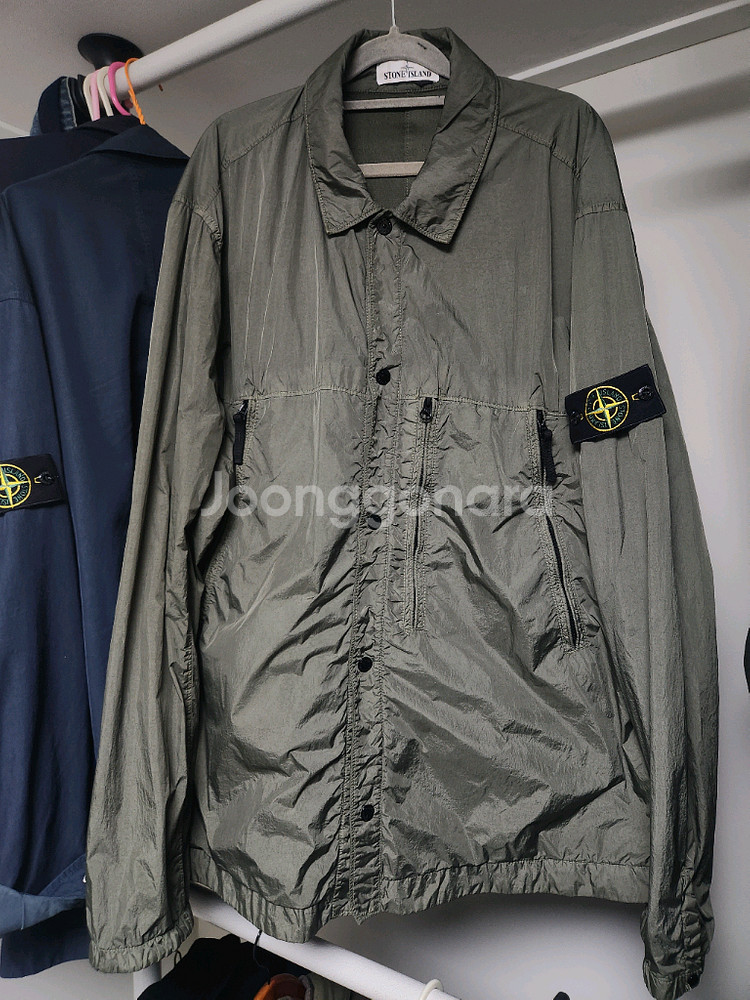 스톤아일랜드 나일론메탈 바람막이 자켓 XXL--5