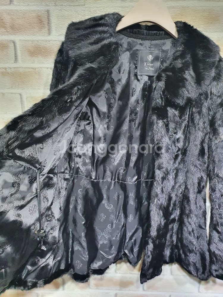 진도 정품 상태좋은 100% 밍크 코트 ~55--3