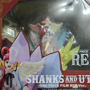 원피스 피규아츠제로 샹크스 & 우타 피규어 단순개봉 미진열