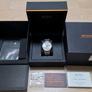 미도 커맨더 COSC 실버 40mm