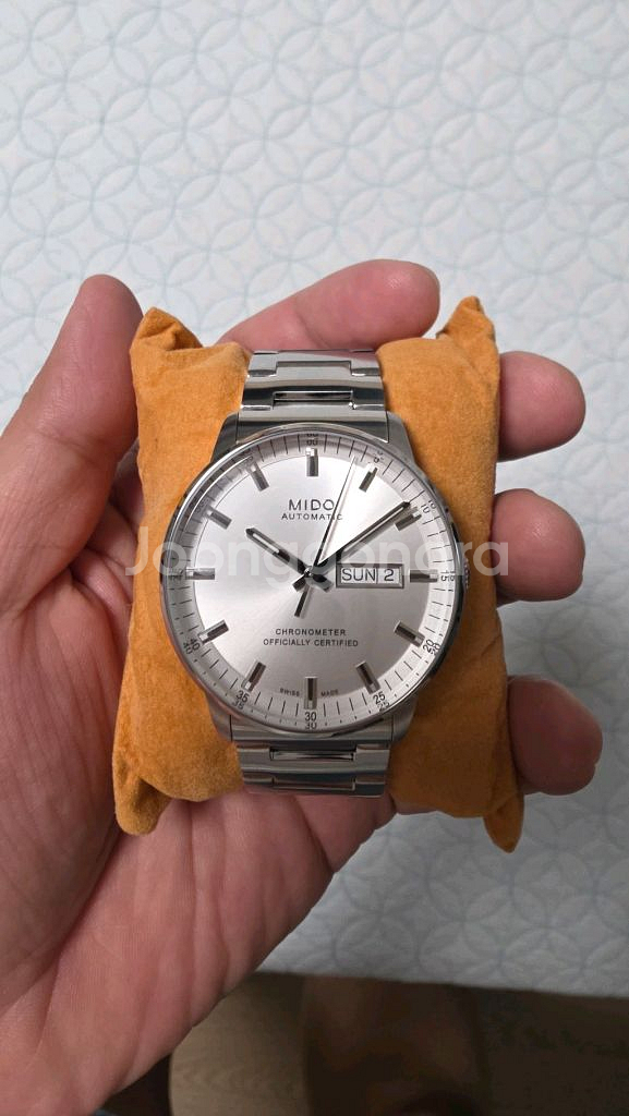 미도 커맨더 COSC 실버 40mm--1