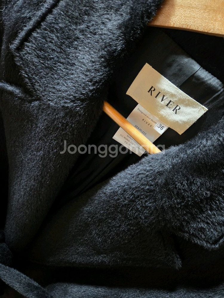 RIVER 알파카 벨트 코트--1