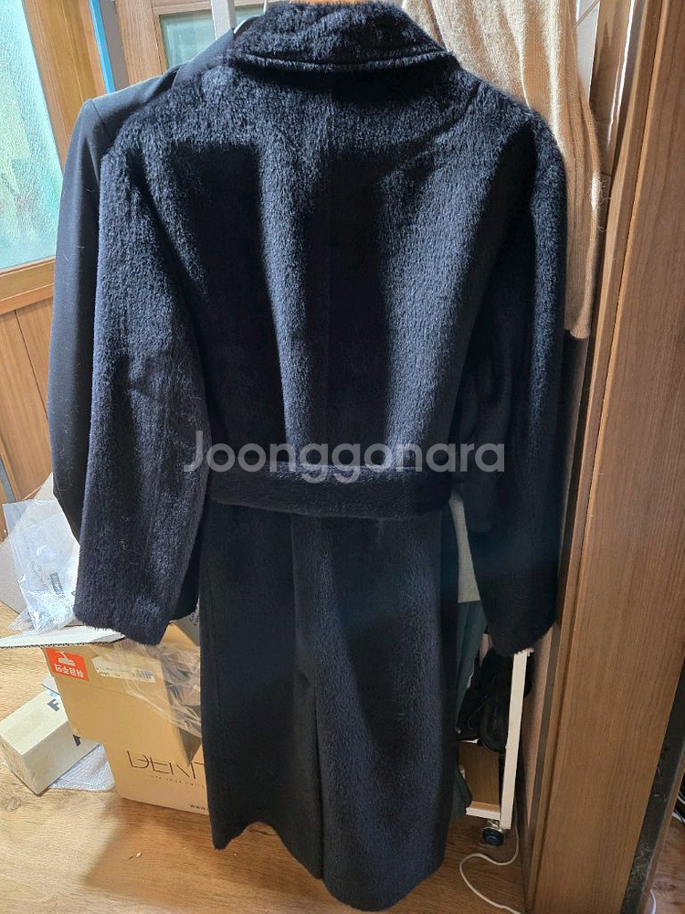 RIVER 알파카 벨트 코트--2