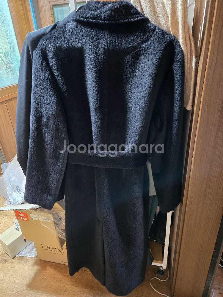 RIVER 알파카 벨트 코트--4