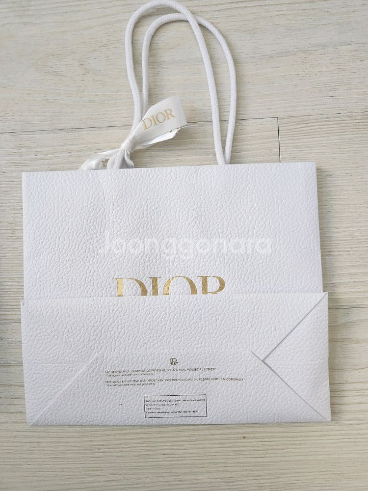 [상태A+] Dior 디올 중형 쇼핑백 2개 개별판매 [리본O / 리본X] (가로27X세로23X폭11.5)--2