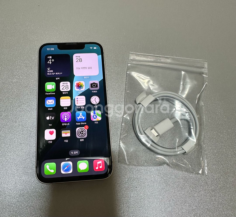 아이폰 13미니 128 ,배터리81프로,스타라이트모든--0