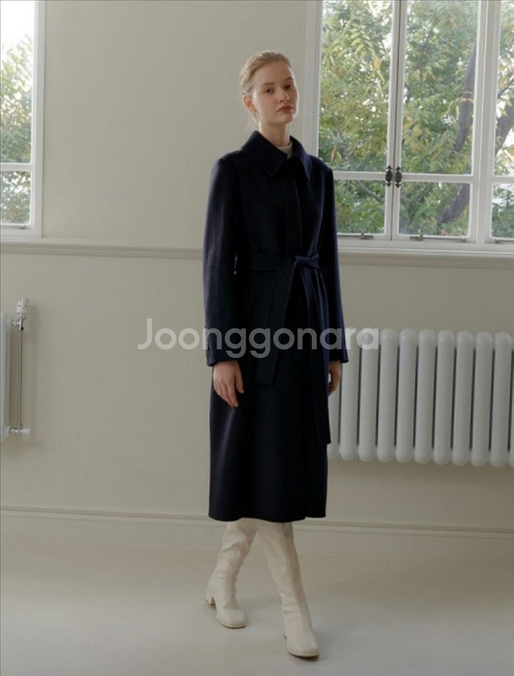 엽페 스탠 핸드메이드 코트 3회미만 착용--2