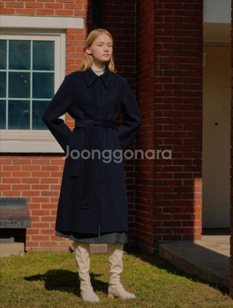 엽페 스탠 핸드메이드 코트 3회미만 착용--0