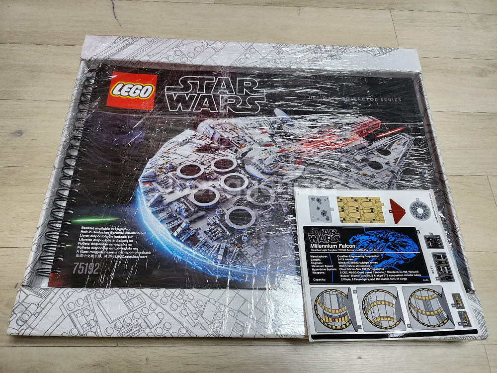 레고 75192 밀레니엄팔콘 미사용 설명서, 스티커--0