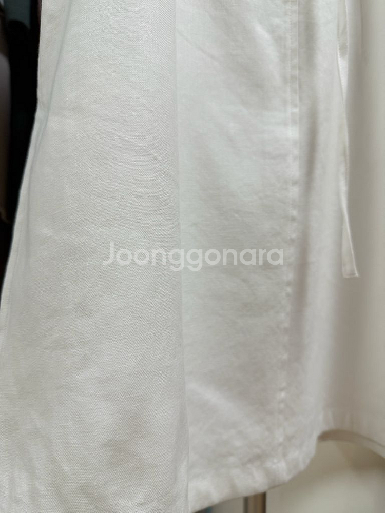 유메르) 모나코 린넨 스커트 (화이트)--3