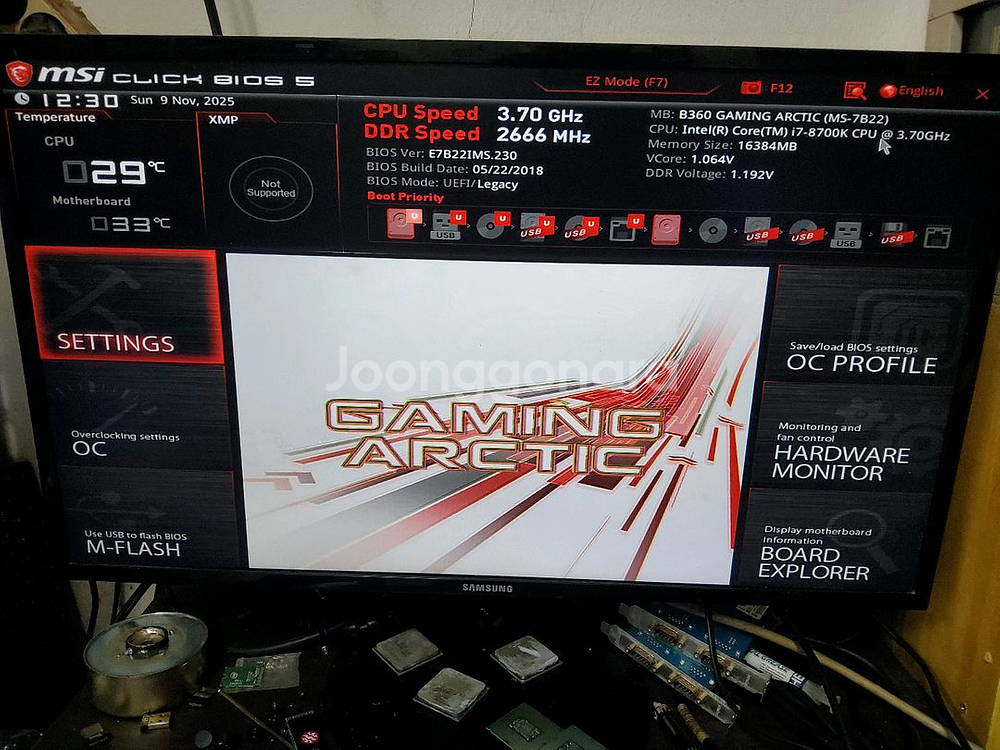 i7 8700K B360 GAMING ARCTIC 램16G--0