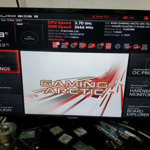 i7 8700K B360 GAMING ARCTIC 램16G