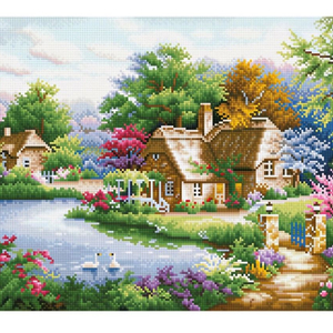 아늑한 오두막 보석십자수 주문제작해드려요