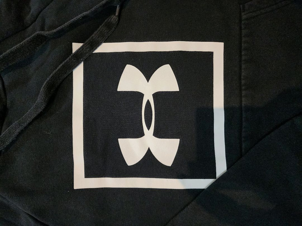 중고 S (가슴둘레88) - 언더아머 기모 후드티--1