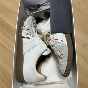 메종 마르지엘라 독일군 페인팅 스니커즈 38 새제품급