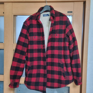 폴로 랄프로렌 플리스 라인 플레드 오버셔츠