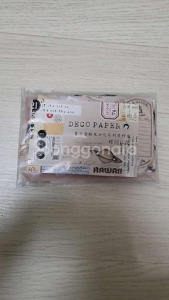 인필미 빈티지 스티커 새상품--0