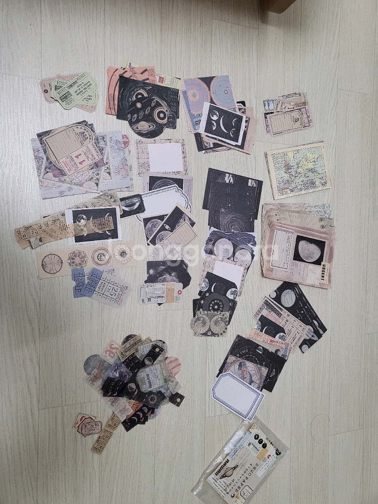 인필미 빈티지 스티커 새상품--1