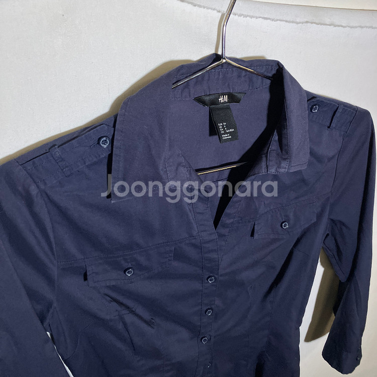 34)H&M 여성 투포켓 셔츠 남방--1