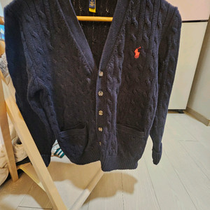 폴로 랄프로렌 케이블 니트 가디건 M12-14
