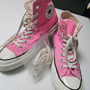 컨버스 새것같음 척테일러 운동화 단화 핑크하이탑