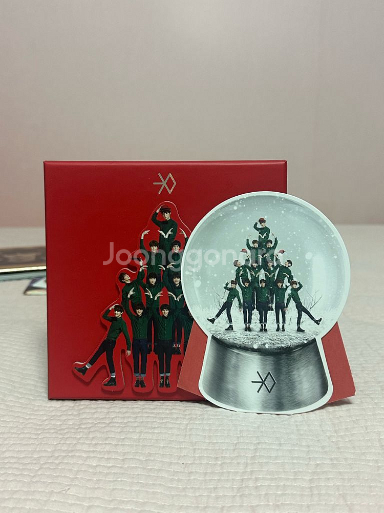 새상품) 엑소exo 12월의 기적 한국어버전 단체포카--0