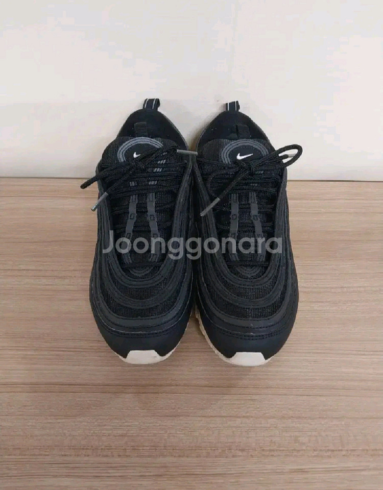 남성 나이키 에어맥스 97 검흰 운동화 (250)--0