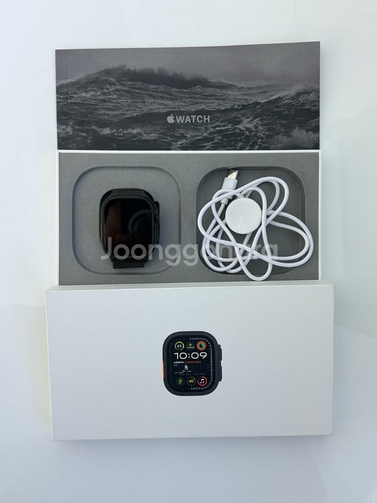 애플워치 울트라2 블랙 팝니다. /배터리 100%/액정 노기스--0