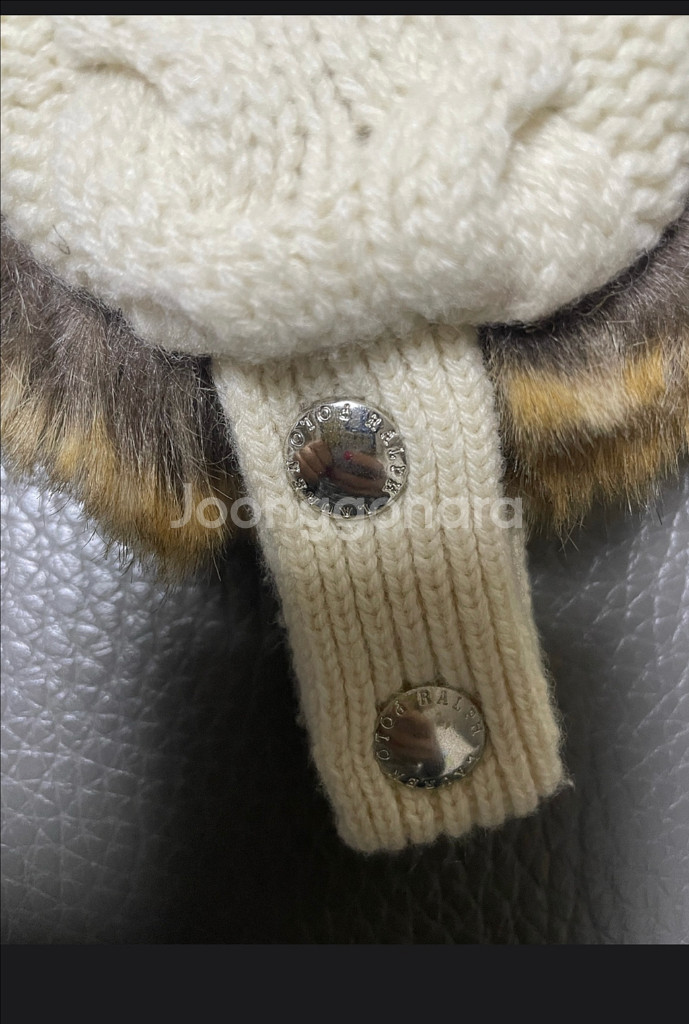 폴로 아동 케이블 니트 모자--3