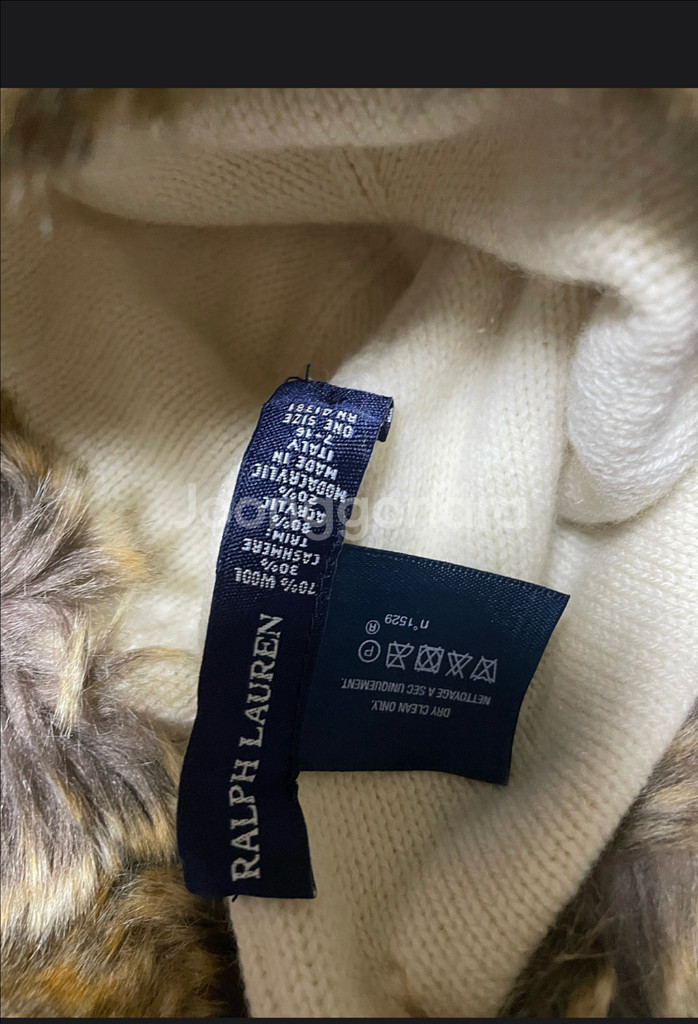 폴로 아동 케이블 니트 모자--1