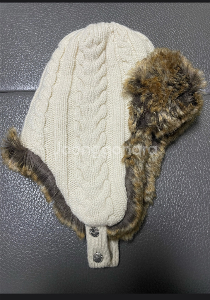 폴로 아동 케이블 니트 모자--4