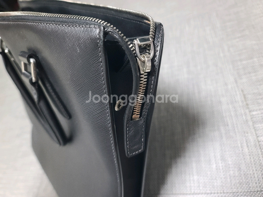 프라다 사피아노 레더 토트백 브리프케이스 서류가방--5