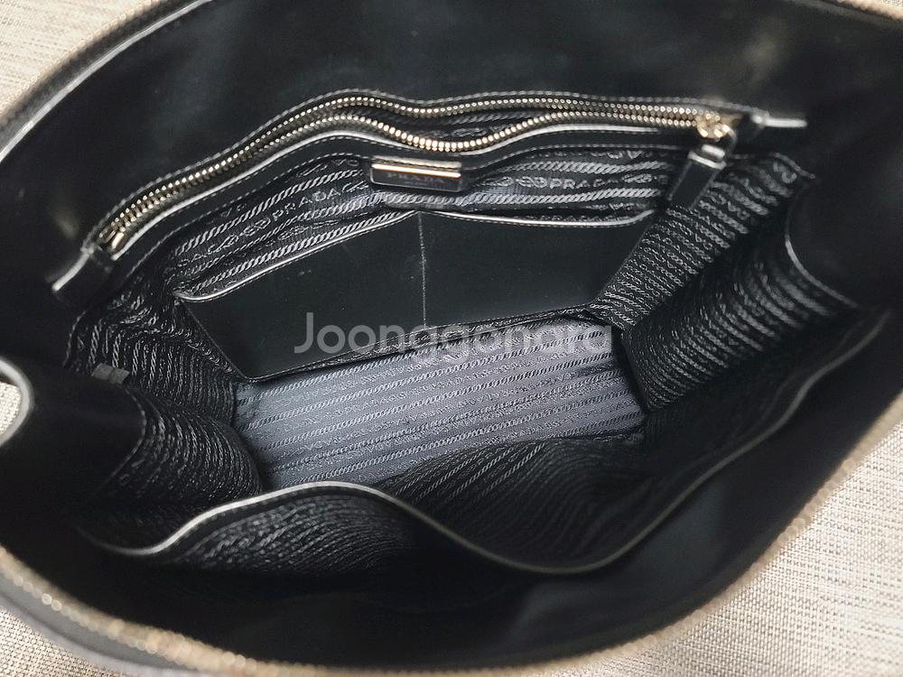 프라다 사피아노 레더 토트백 브리프케이스 서류가방--6