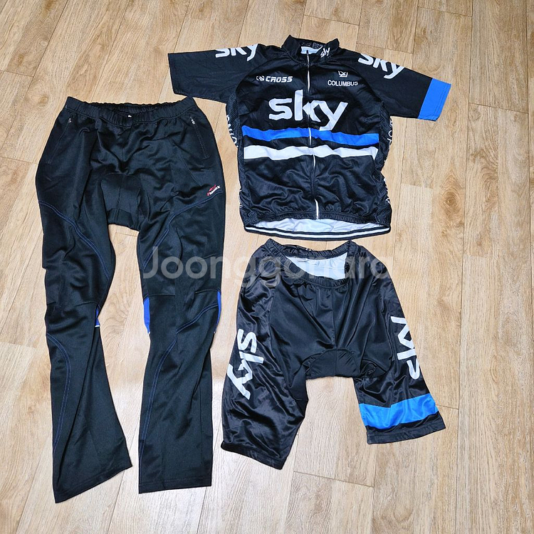 콜롬버스/루맥스 자전거복 스카이 져지 일괄 3pc--0