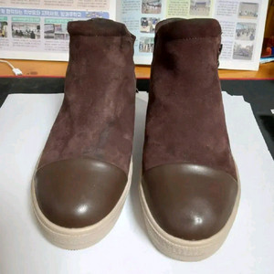 여성 부르마스 발목 스웨이드 캐쥬얼 신발 발목부츠 (240)