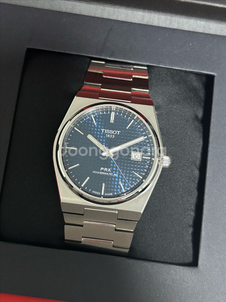 티쏘 prx 40mm 오토매틱 청판--0