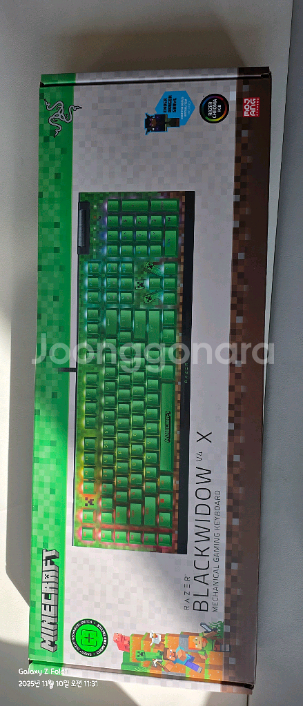 코브라 블랙 위도우 v4 X 마인크래프트에디션 키보드,마우스 셋트--1