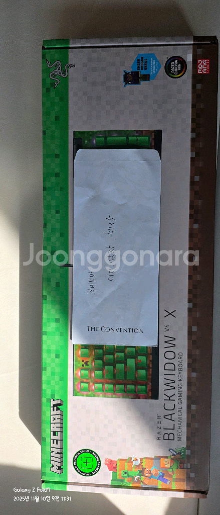 코브라 블랙 위도우 v4 X 마인크래프트에디션 키보드,마우스 셋트--2