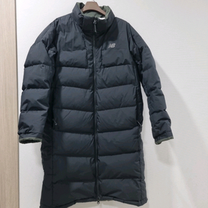 뉴발란스 블랙 구스다운 양면 롱패딩