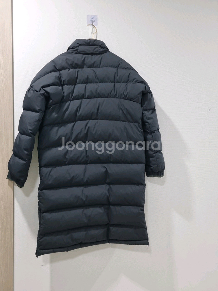 뉴발란스 블랙 구스다운 양면 롱패딩--3
