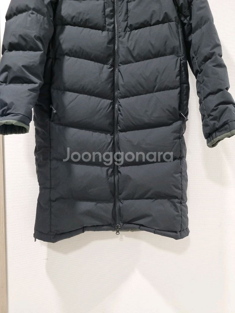 뉴발란스 블랙 구스다운 양면 롱패딩--2