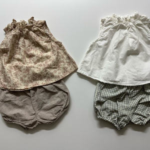 오트밀 아동복 여아 베이비 S (새상품)