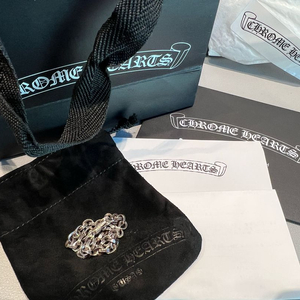 크롬하츠 페이퍼체인 8인치 팔찌