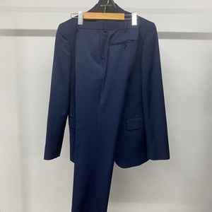 (95,30) 지이크 네이비 모 혼방 정장 세트 수트 셋업 이미지