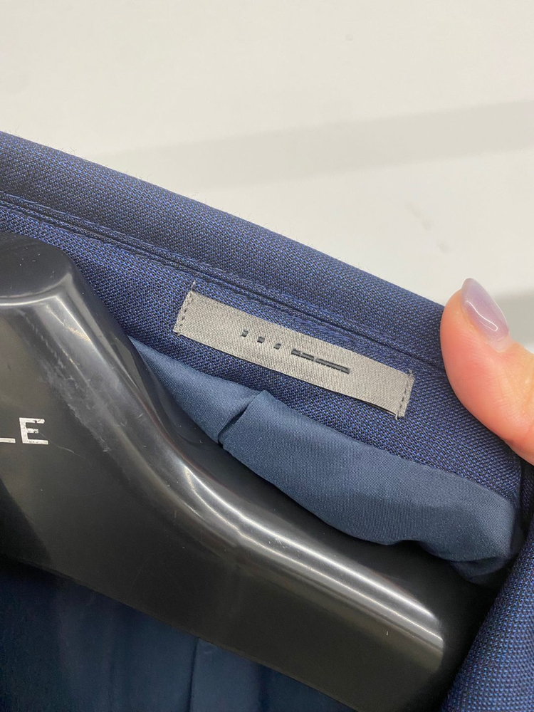 (95,30) 지이크 네이비 모 혼방 정장 세트 수트 셋업 이미지