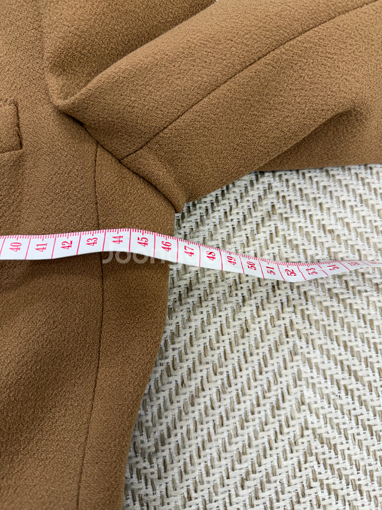 정품) TIME 타임 한섬 여성 더블 브레스트 캐멜 자켓 55-66--8