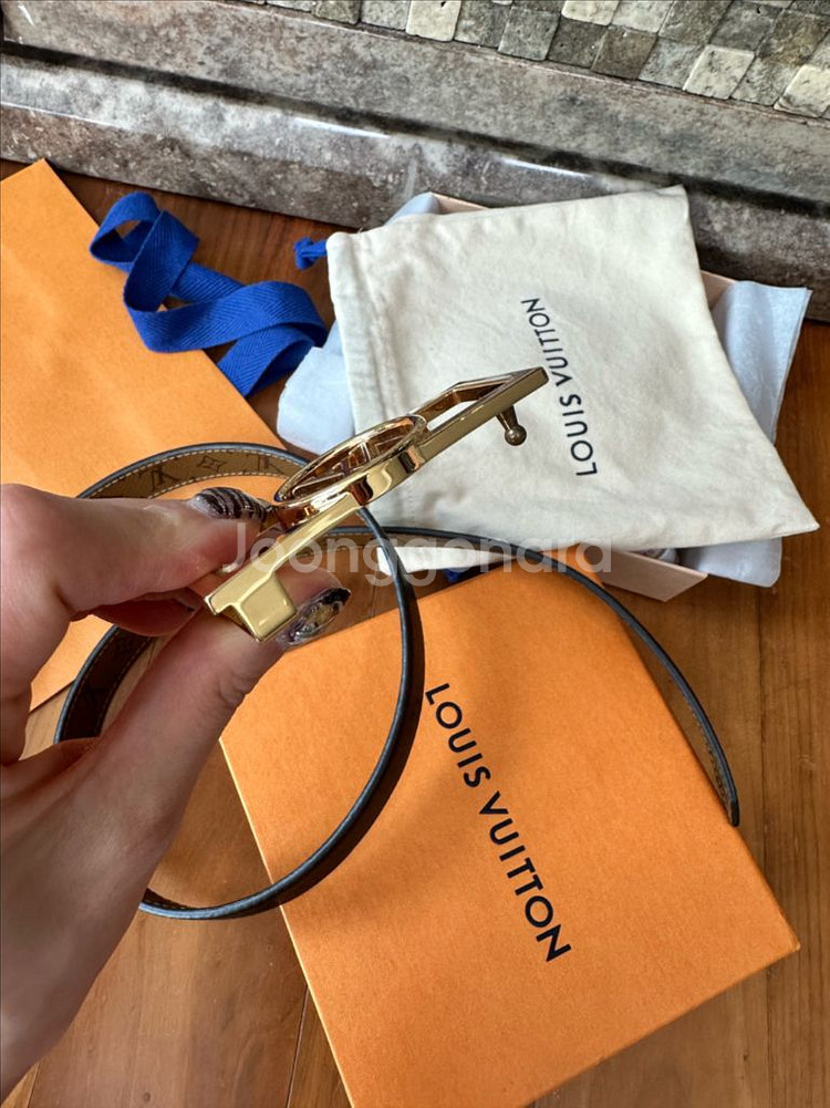 루이비통 도핀 모노그램 리버서블 벨트 (80)--5