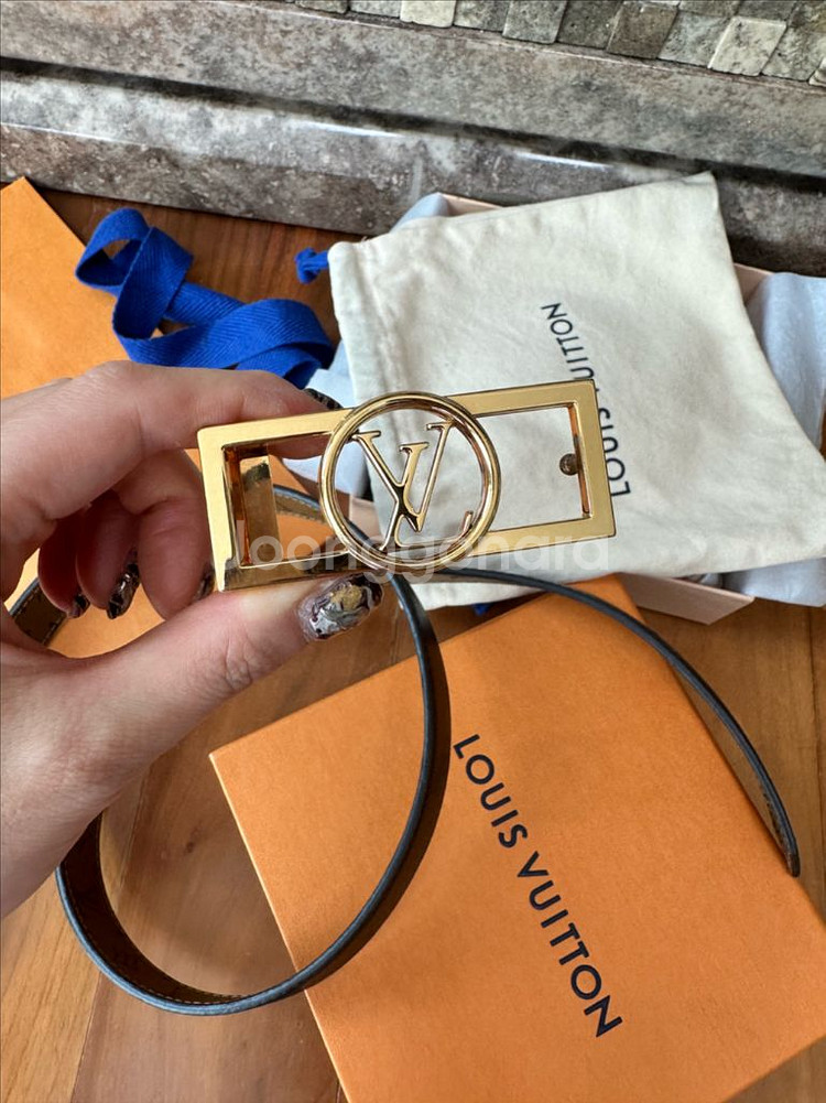 루이비통 도핀 모노그램 리버서블 벨트 (80)--4