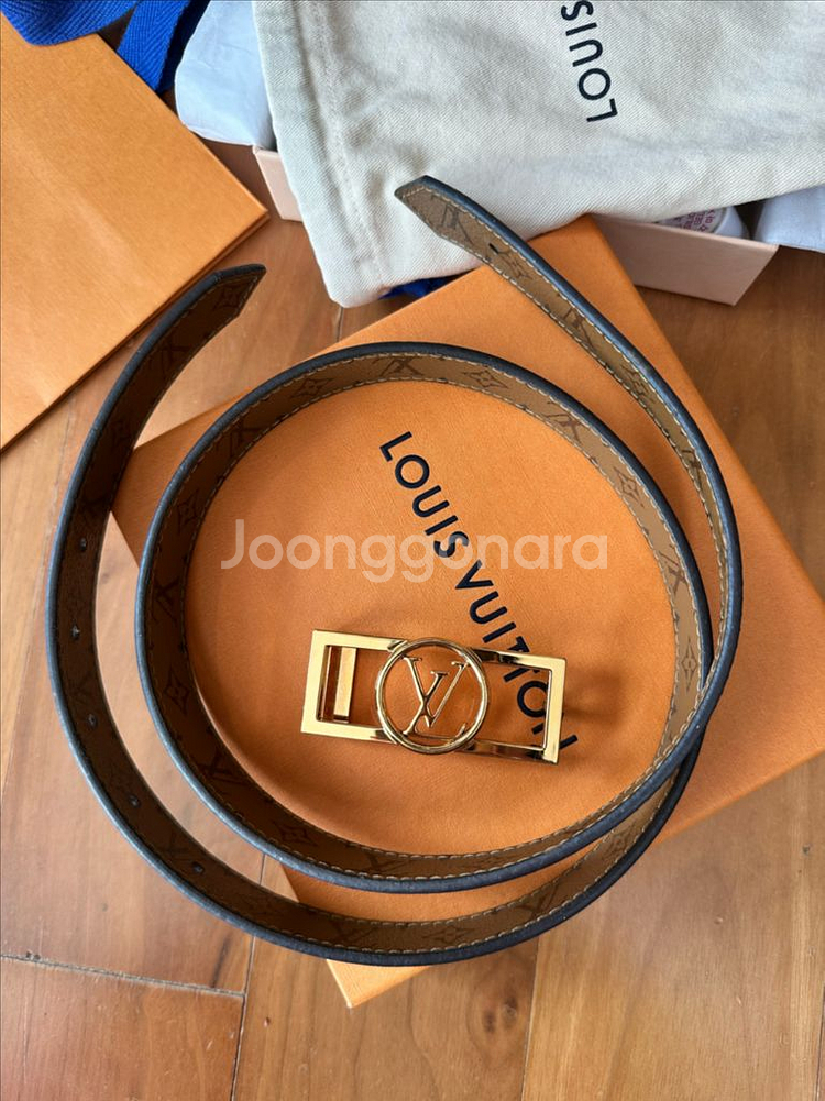 루이비통 도핀 모노그램 리버서블 벨트 (80)--3
