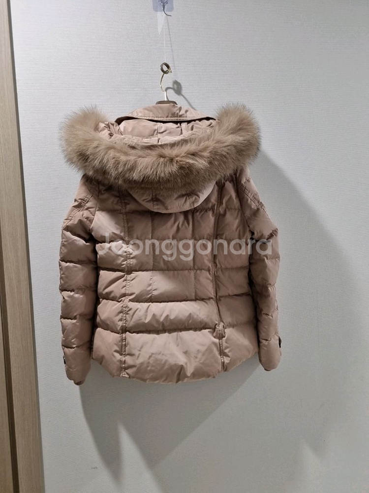 마리나요팅 핑크 폭스퍼 구스 패딩 점퍼--5